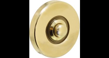 Intersteel Deurbel rond verdekt messing gelakt