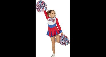 Cheerleader rood/wit/blauw (mt 104)
