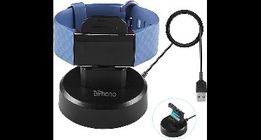 DrPhone FBC2 Oplaadstation – Standdock – Houder – Oplader -  USB-oplaadsnoer – Geschikt voor Fitbit Charge 3 & 4