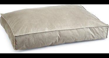 Designed by Lotte Nalino - Hondenkussen - Fluweel - Velvet - Grijs - 100x70x15 cm