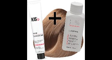 KIS haarverfset - 8G Licht goudblond  - haarverf & waterstofperoxide
