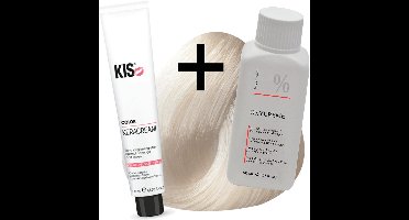 KIS haarverfset - 10SP Super platinablond  - haarverf & waterstofperoxide