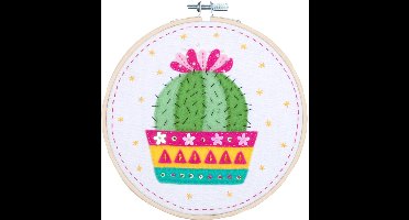 Vervaco - Knutselkit met vilt - Cactus - PN-0180501 - Borduren - Borduurpakket - Borduurpakket volwassenen - Borduurpakket kind