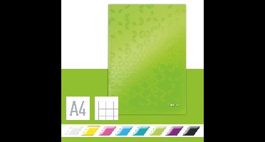 Leitz WOW A4 Notitieboek - Geruit - FSCÂ® Gecertificeerd - Groen