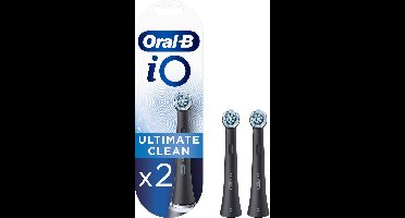 Oral-B iO Ultimate Clean - Opzetborstels - Zwart - 2 Stuks