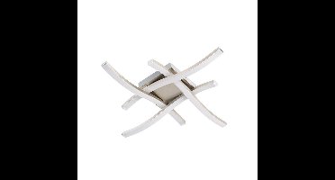 REALITY ROUTE - Plafondlamp - Nikkel mat - incl. 4x SMD 5 W - Plafondbevestiging - Niet dimbaar