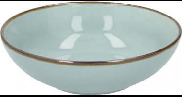Non-branded Soepkom 18 X 5,5 Cm Keramiek Mintblauw