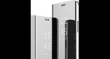 FONU Clear View Case Hoesje Samsung Galaxy S20 Ultra - Zilver