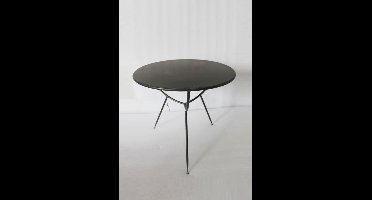 Bijzettafeltje Brooklyn zwart ø60