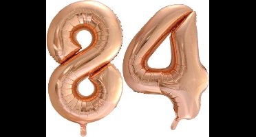 Folieballon nr. 84 Rosé Goud 86cm