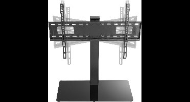 TV standaard - tv statief - tafelmodel - draaibaar - hoogte verstelbaar 67 cm tot 79 cm