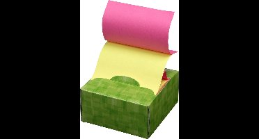 Stick'n Z-Notes Memokubus - 76x76mm - Geel - Magenta - 200 memoblaadjes