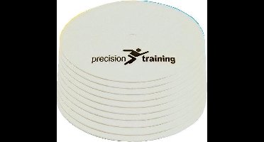 Precision - Veldmarkering rond - 21 centimeter - Rubber - Wit - 10 Stuks