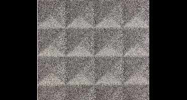 Dutch Wallcoverings Vliesbehang leer pyramide - grijs