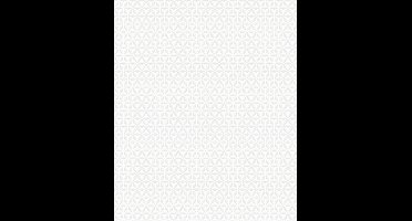 Hexagone dessin wit modern (vliesbehang, wit)