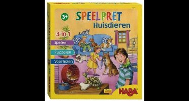 Haba Spel Kinderspel Speelpret huisdieren spelen, puzzelen en voorlezen