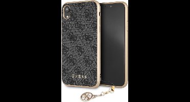 Guess Back Cover Grijs - Guess Classic Collection - iPhone XR  - Siliconen rand