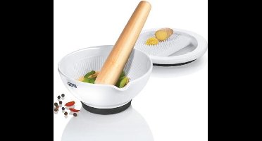 Porseleinen Vijzel Met Rasp SURI - Gefu