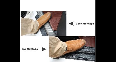 Auto Instap Dorpel Folie Carbon Look Bescherming Geschikt voor Volkswagen