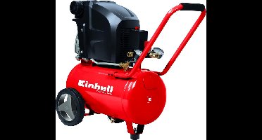 Einhell Elektrische Compressor TE-AC 270/24/10 - 1800 W - 10 bar - 24 L tank - Aanzuigcapaciteit: 270 l/min - Oliegesmeerd