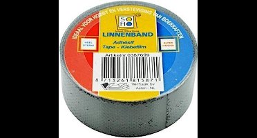 Soho Tape Linnenband 19 Mm Zwart 3 Meter