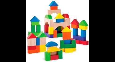 Wonder World - Bouwblokken - Gekleurd - 75 stuks