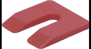 Uitvulplaatjes 5Mm 50X50mm Rood Knstst Doos=144St - 144 stuks