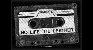 Metallica No Life 'Til Leather Patch zwart-grijs-wit Polyester -