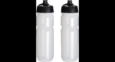 2 x Tacx Shanti Drinkbus 750 ml - Transparant - Bidon - Drinkfles