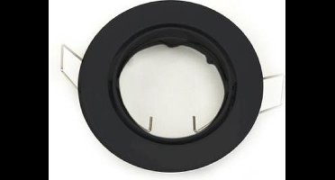 Groenovatie Inbouwspot Aluminium Mat Zwart - Rond - Kantelbaar