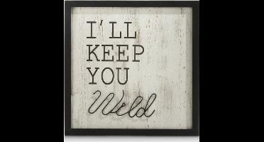Coco maison wall deco keep you wild 40x40 wand deco tekst schilderij