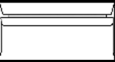 Envelop bank C5/6 114x229mm zelfklevend wit