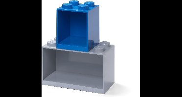LEGO - Wandschap Brick 8 - Polypropyleen - Grijs