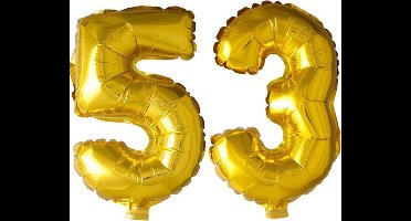 Folieballon nr. 53 Goud 41cm
