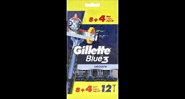 Gillette Blue3  - 8+4 Stuks - Wegwerpscheermesjes