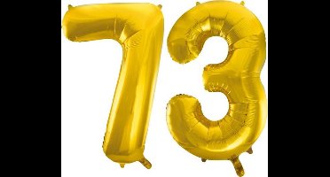 Folieballon nr. 73 Goud 86cm