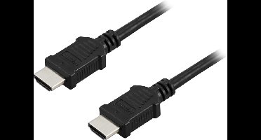 DELTACO HDMI-905, HDMI naar HDMI kabel, Ultra High speed, 4K, 60Hz, 0,5 m, zwart