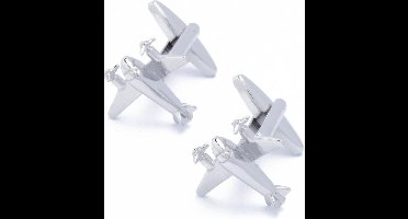 Manchetknopen - Vliegtuig Propellervliegtuig Twee Propellers