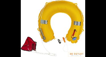 Plastimo opblaasbare hoefijzer reddingsboei met licht