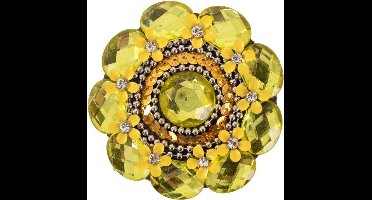 Broche Floral geel