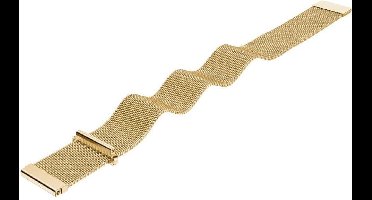 Just in Case Milanees armband voor Garmin Vivoactive 4S - Goud