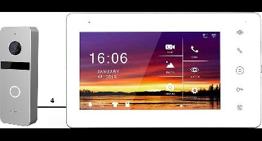 Doorsafe 7565 PRO - Professionele internet video deurbel met camera - FHD 2MP - 7" touchscherm - gratis opslag op 32Gb SD-kaart – via WiFi of netwerkkabel