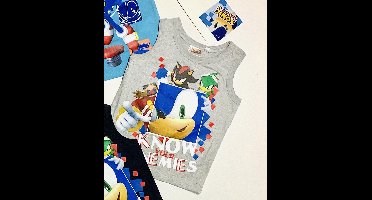 Sonic the Hedgehog Mouwloos Jongens Shirt Maat 92/98