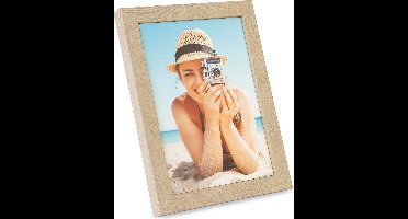 Fotolijst 20x25cm, naturel. Hout, plat profiel. GB 02852