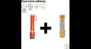 GP CK12 Zaklamp kleur Oranje  inclusief batterij - 20 Lumen - IPX4 - Sleutelhanger