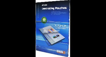 DESQ® Lamineerhoes | A3 | 80 micron | Glanzend | 100 stuks | 303 x 426 mm | Premium | 71131