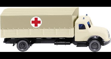 Wiking 094904 N Vrachtwagen Magirus Deutz Vrachtwagen met laadbak van de civiele bescherming