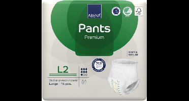 ABENA Pants Premium L2 - 15x Absorberend Broekje, te Dragen als Gewoon Ondergoed - Voor het Verlies van de Hele Blaasinhoud en (Dunne) Ontlasting - Heupomvang 100-140 cm - Absorptie 1900 ml