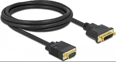 Kabel DVI 24+5 Vrouw tot VGA mannelijk 2 m