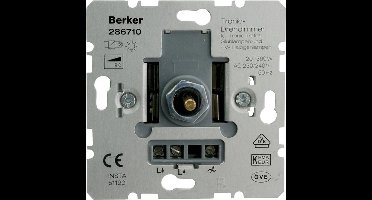 BERKER dimmer - 286710 - Basiselement - 230V verlichting en dimbare LED verlichting - 20 tot 360 watt - Inbouw